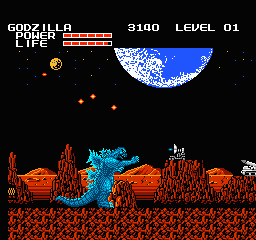 Godzilla - Monster of Monsters! (USA) In game screenshot